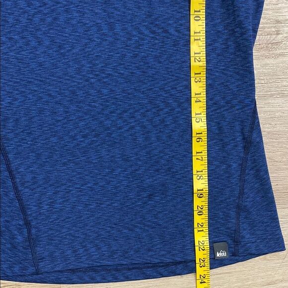 REI Co-op XS Women’s Quarter Zip Pullover Blue Stretch Long Sleeve Hiking Top - Picture 9 of 10